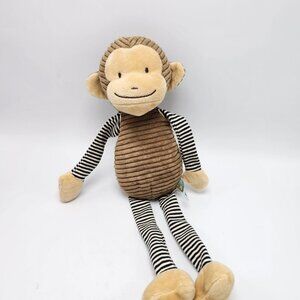 Monkey Plush Toy Corduroy Bunnies By The Bay Brown Striped Arms Baby 2018
